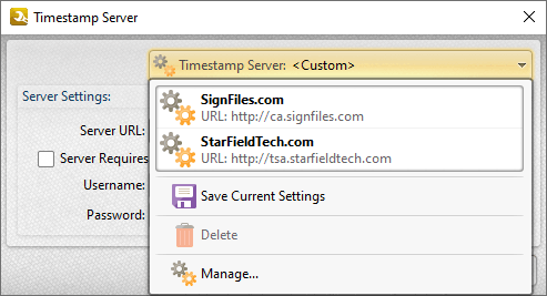 timestamp.server.dropdown.menu