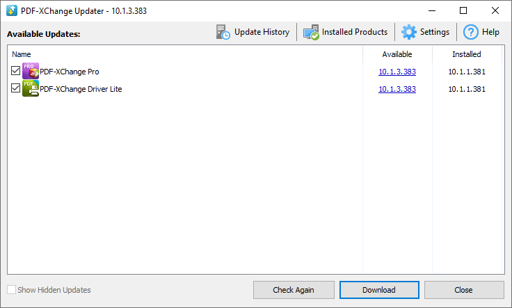 tracker.updater