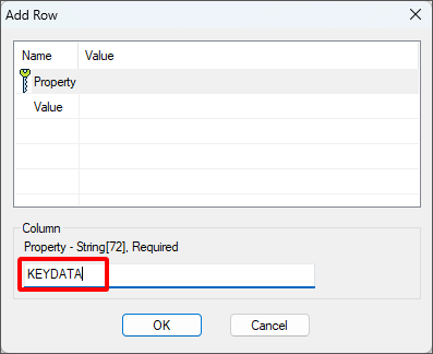 AddingKEYDATA